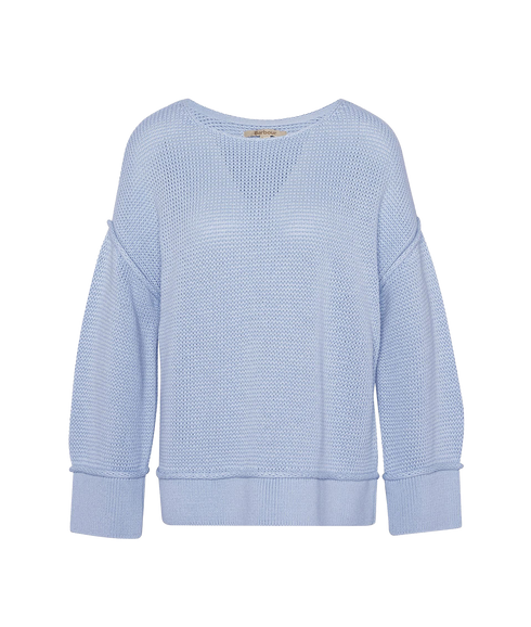 Barbour Emmie Crew Neck Knit Jumper - Breeze Blue