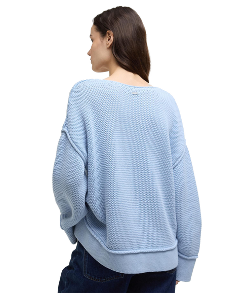 Barbour Emmie Crew Neck Knit Jumper - Breeze Blue