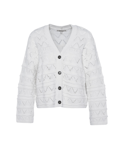 Barbour Isla Knit Cardigan - Cloud