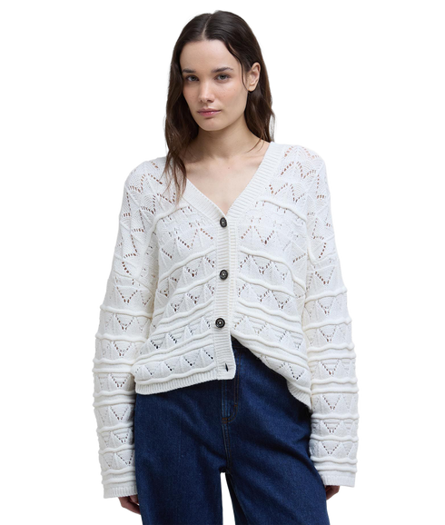 Barbour Isla Knit Cardigan - Cloud