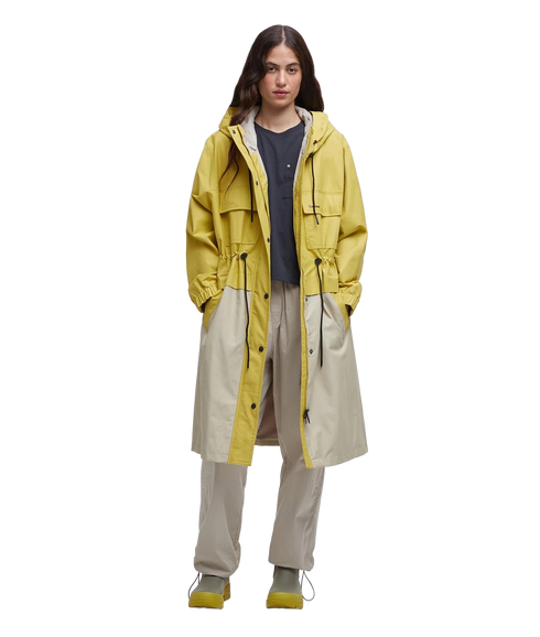 Barbour Evie Showerproof Parka - Limeade/Light Sand