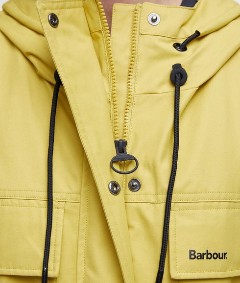 Barbour Evie Showerproof Parka - Limeade/Light Sand