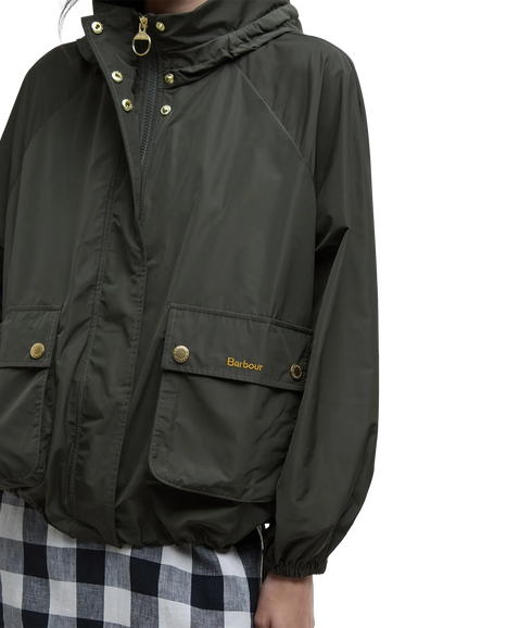 Barbour Mae Showerproof - Olive/Ancient Tartan