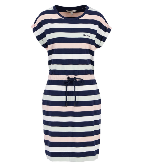 Barbour Marloes Dress - Navy/Pale Aqua Stripe