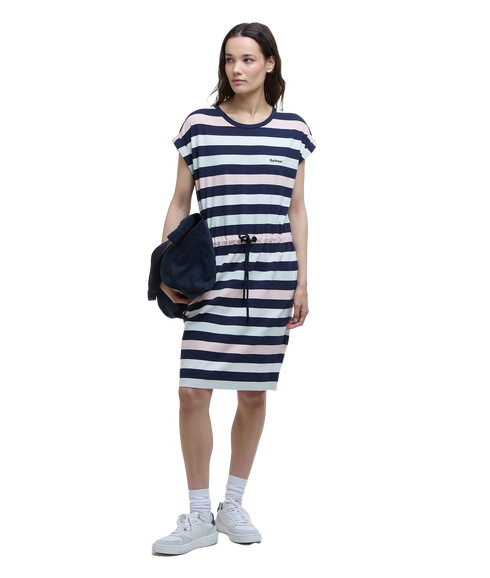 Barbour Marloes Dress - Navy/Pale Aqua Stripe