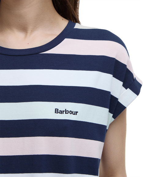 Barbour Marloes Dress - Navy/Pale Aqua Stripe