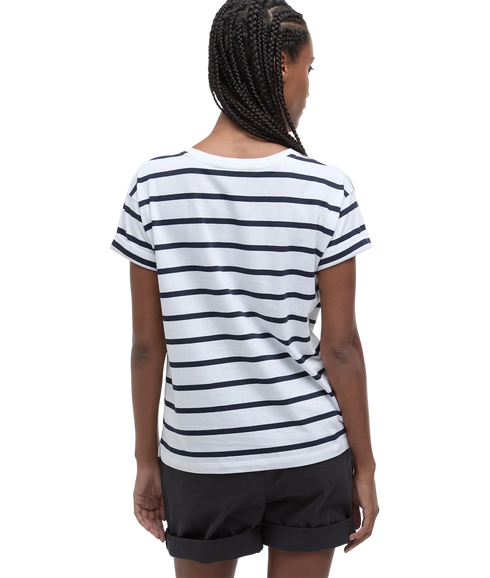 Barbour Otterburn Tee - White/Navy