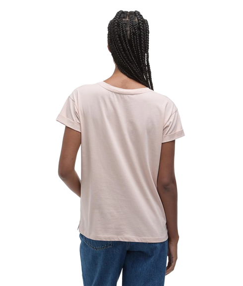 Barbour Kenmore Logo T-Shirt - Primrose Pink