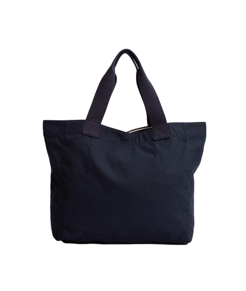 Barbour Logo Tote - Navy/Stone