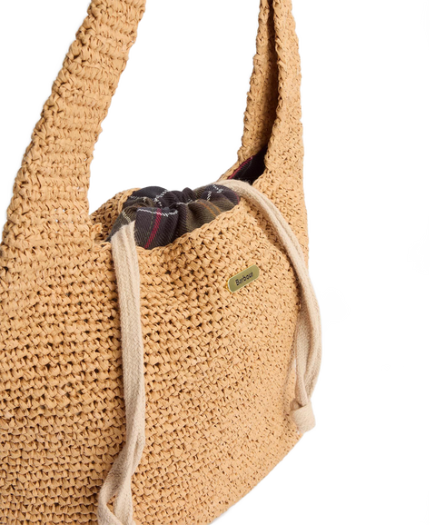 Barbour Lily Woven Tote Bag - Natural