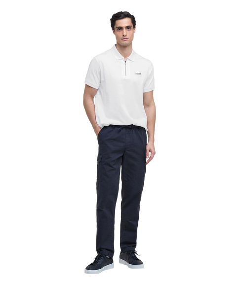 Innes Interlock Polo Shirt - White