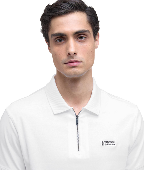Innes Interlock Polo Shirt - White