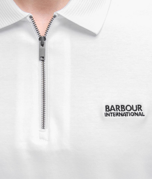 Innes Interlock Polo Shirt - White
