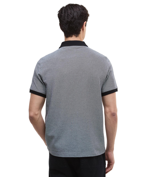 Morley Oxford Polo Shirt - Black/Whisper White