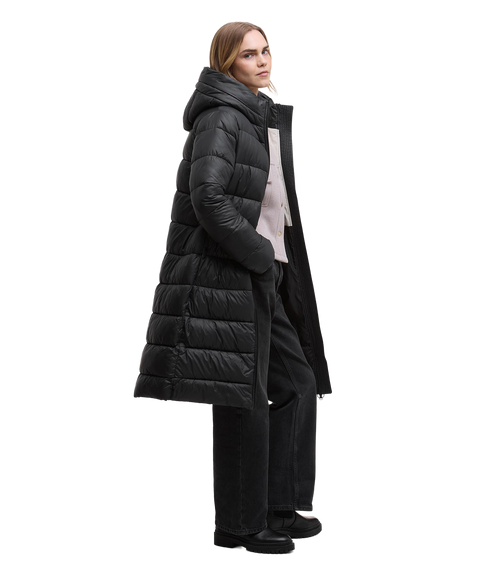 Longline Olivios Puffer Jacket - Black