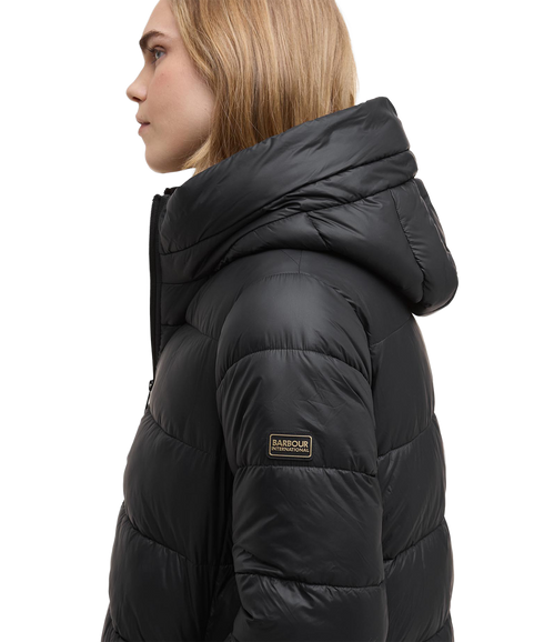 Longline Olivios Puffer Jacket - Black