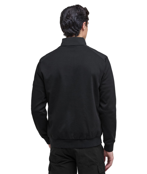 Collins Baffle Quilted Sweat - Black