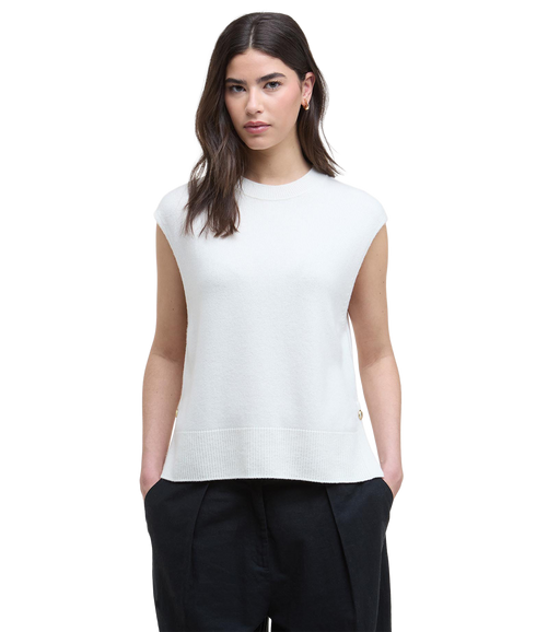 Lana Knitted Vest - Off White