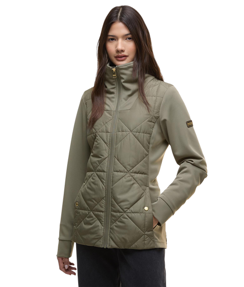 Kya Quilted Sweat - Dusky Khaki