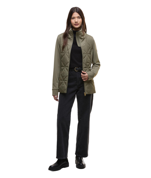 Kya Quilted Sweat - Dusky Khaki