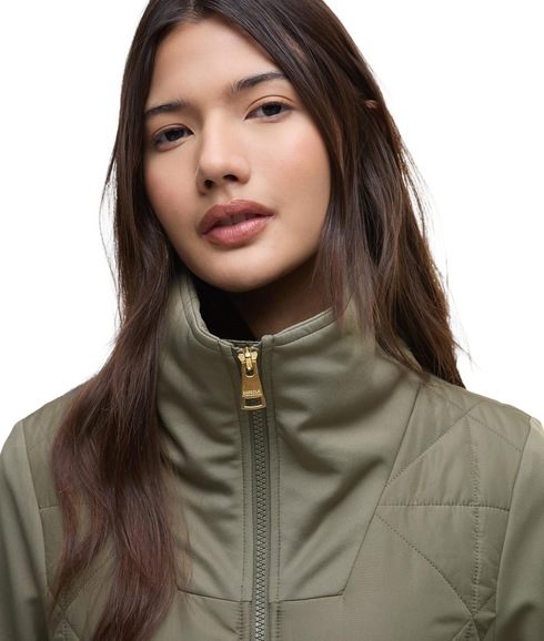 Kya Quilted Sweat - Dusky Khaki