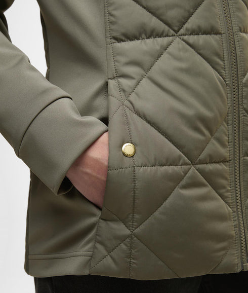 Kya Quilted Sweat - Dusky Khaki