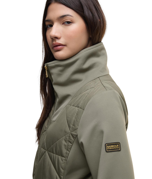 Kya Quilted Sweat - Dusky Khaki