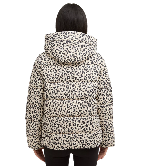 Printed Olivios Puffer Jacket - Jasmine Leopard Print