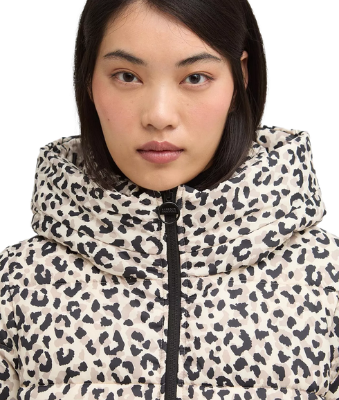 Printed Olivios Puffer Jacket - Jasmine Leopard Print