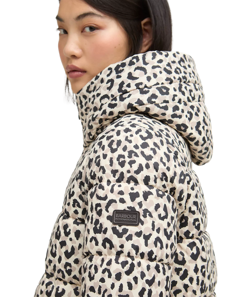 Printed Olivios Puffer Jacket - Jasmine Leopard Print