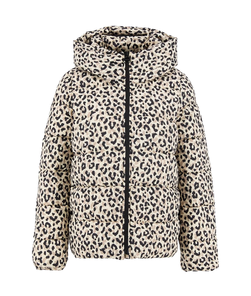 Printed Olivios Puffer Jacket - Jasmine Leopard Print
