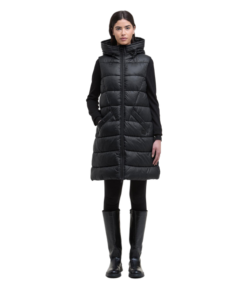 Cecilla Puffer Gilet - Black