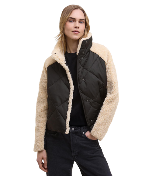 Osaka Quilted Jacket - Black/Jasmine