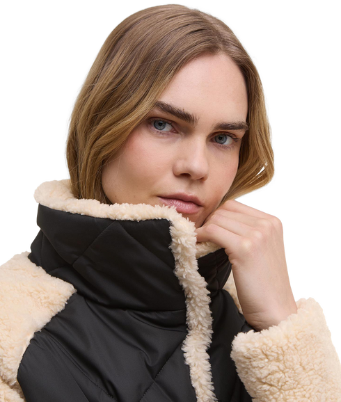 Osaka Quilted Jacket - Black/Jasmine