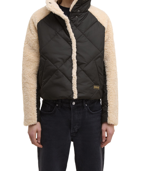 Osaka Quilted Jacket - Black/Jasmine