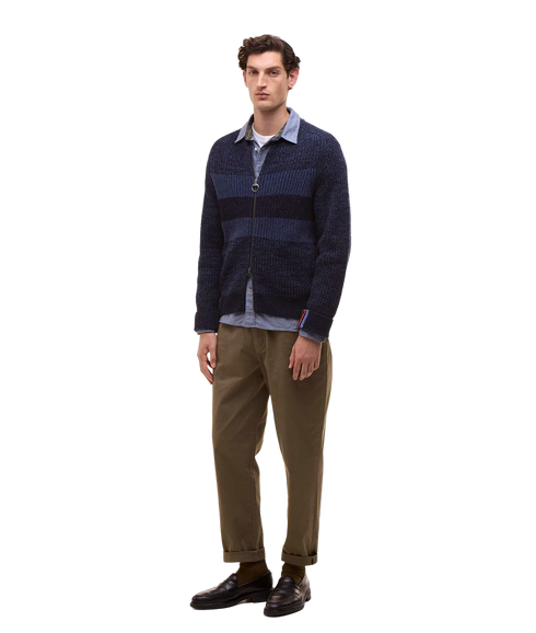 Barbour x Paul Smith Knit Bomber - Navy