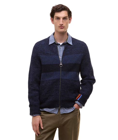 Barbour x Paul Smith Knit Bomber - Navy