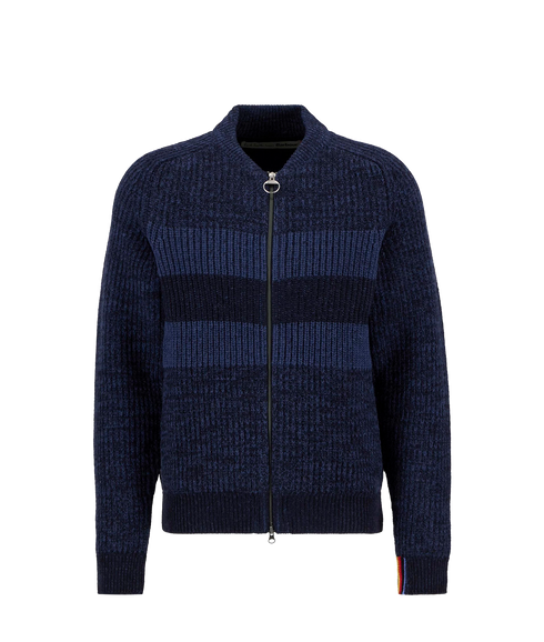 Barbour x Paul Smith Knit Bomber - Navy