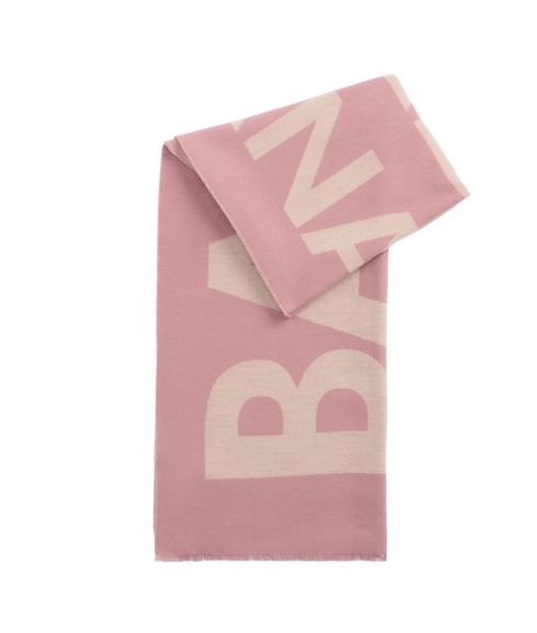 Milla Logo Scarf - Raspberry/Jasmine