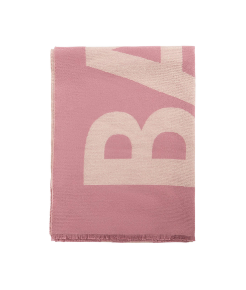 Milla Logo Scarf - Raspberry/Jasmine