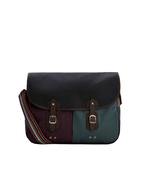 Barbour x Paul Smith Wax Tarras Bag - Night Sky