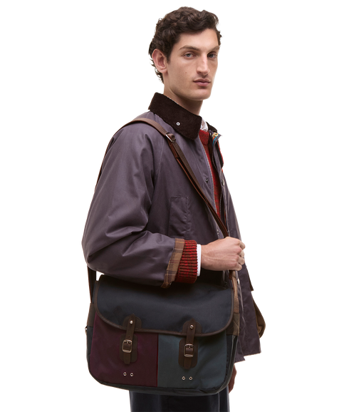 Barbour x Paul Smith Wax Tarras Bag - Night Sky