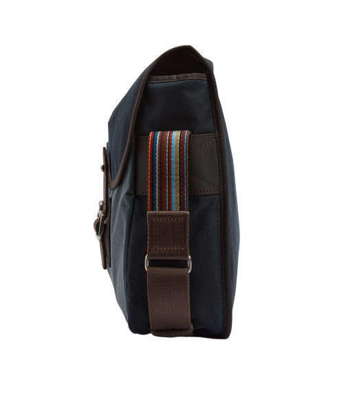 Barbour x Paul Smith Wax Tarras Bag - Night Sky