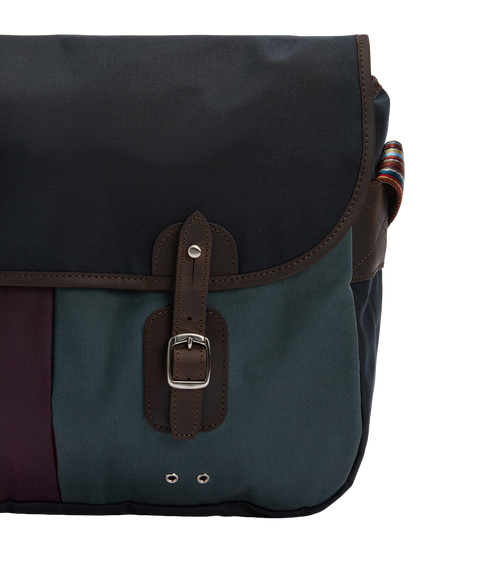 Barbour x Paul Smith Wax Tarras Bag - Night Sky
