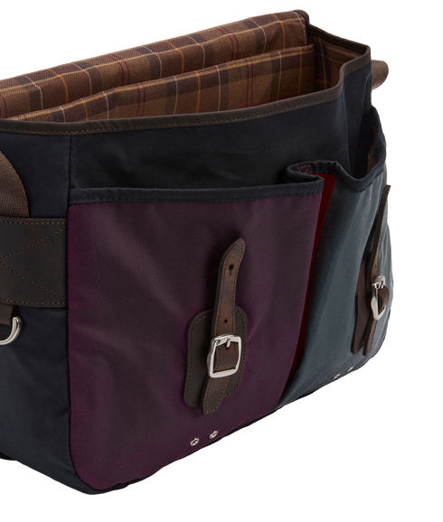 Barbour x Paul Smith Wax Tarras Bag - Night Sky