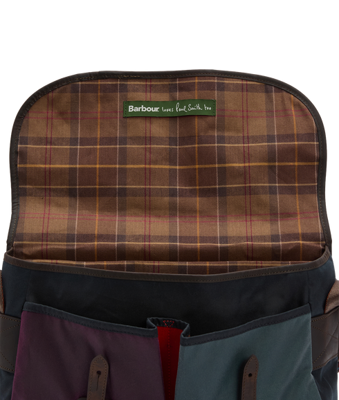 Barbour x Paul Smith Wax Tarras Bag - Night Sky