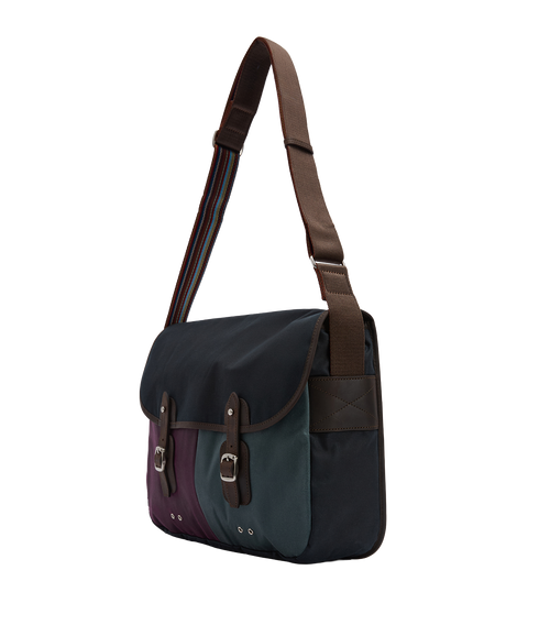 Barbour x Paul Smith Wax Tarras Bag - Night Sky