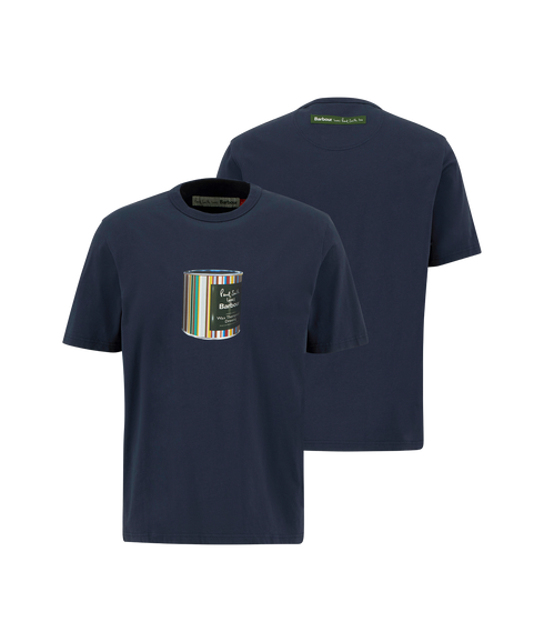 Barbour x Paul Smith Wax Can T-Shirt - Champion Blue