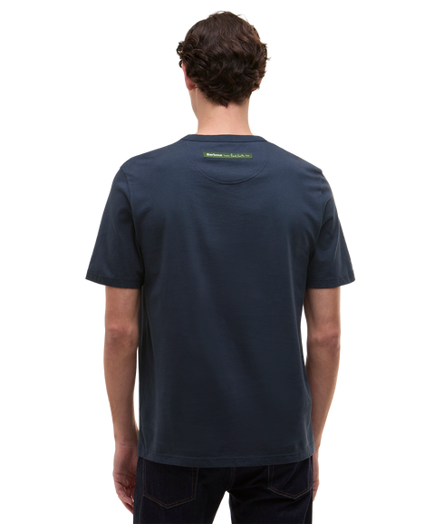 Barbour x Paul Smith Wax Can T-Shirt - Champion Blue