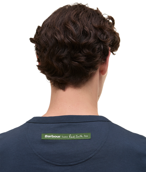 Barbour x Paul Smith Wax Can T-Shirt - Champion Blue